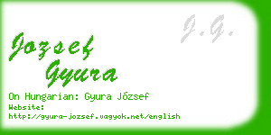 jozsef gyura business card